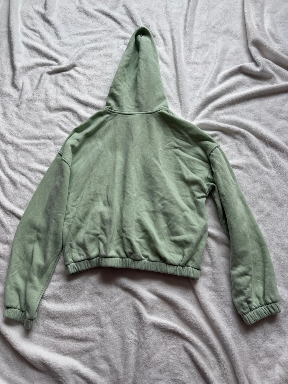 Old Navy Mint Green Cropped Zip Hoodie